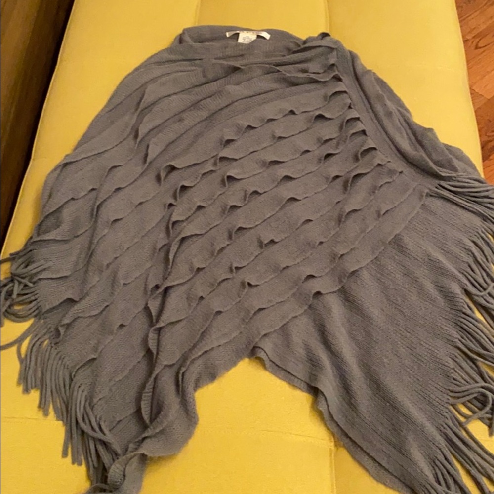 Max Studio Asymmetric M/L Shawl Poncho